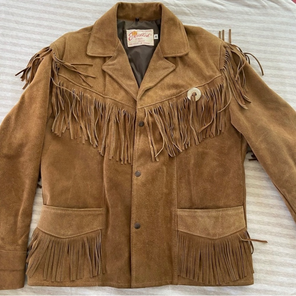 Vintage Leather Suede Western Jacket